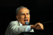 Ariano Suassuna na Aula-espetáculo A Nau. Crédito: Marcelo Lyra/Olhonu