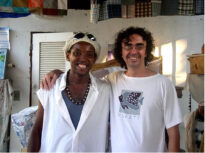 José Luiz Summer e Gilberto Figueiredo, da Escola de Música da Rocinha (foto Egeu Laus)