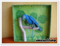 Pássaro de papercraft