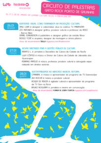 Flyer Circuito de Debates Grito Rock Porto 2009