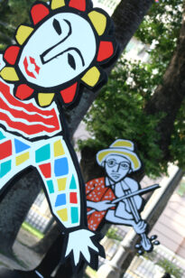 Decoração do Carnaval na Praça da República