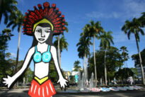 Decoração do Carnaval na Praça da República