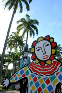 Decoração do Carnaval na Praça da República