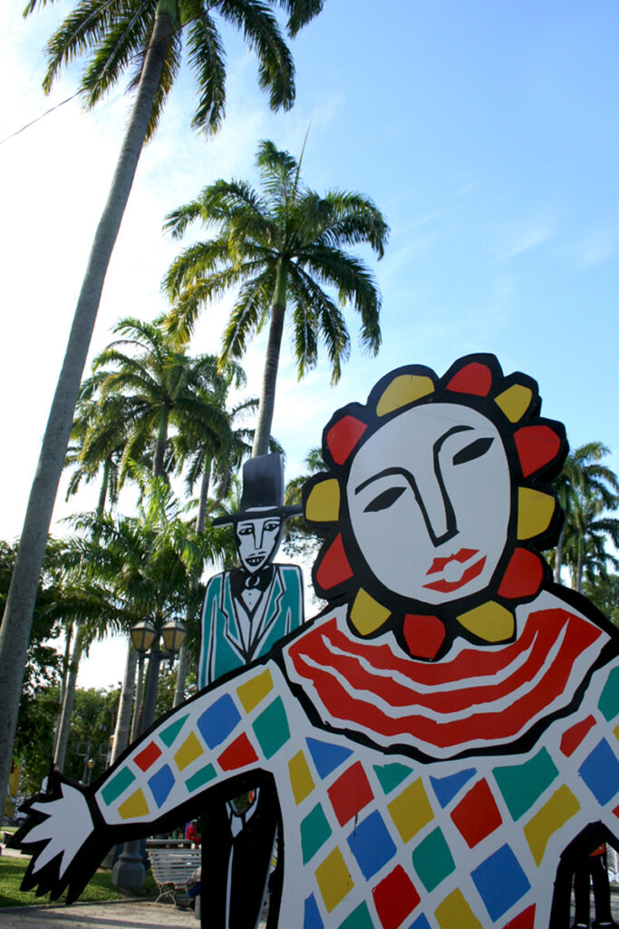 Decoração do Carnaval na Praça da República