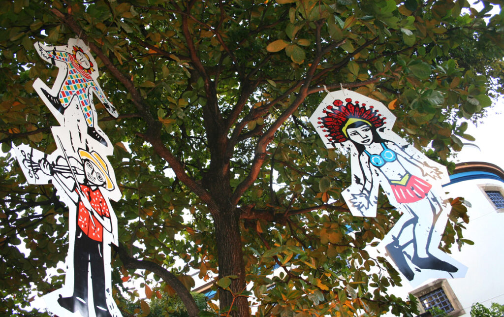 Decoração do Carnaval na Casa da Cultura