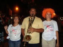 Maestro Israel; Jaqueline e Betânia (diretoras da Escola)