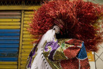 Encontro de maracatus em Nazaré da Mata, no Carnaval 2009