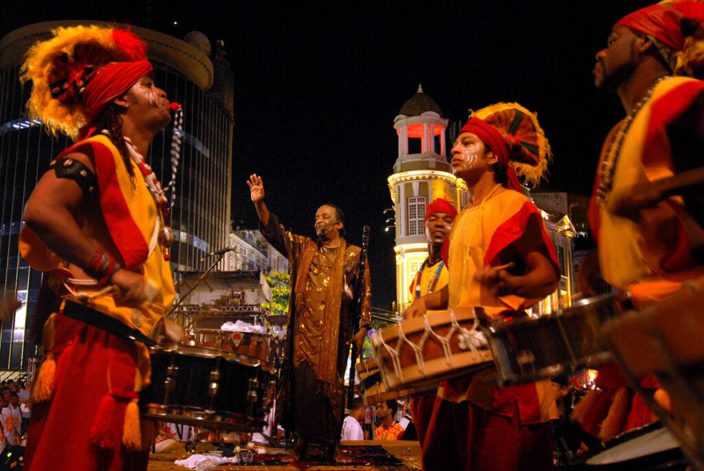 Naná Vasconcelos na abertura do Carnaval do Recife 20009