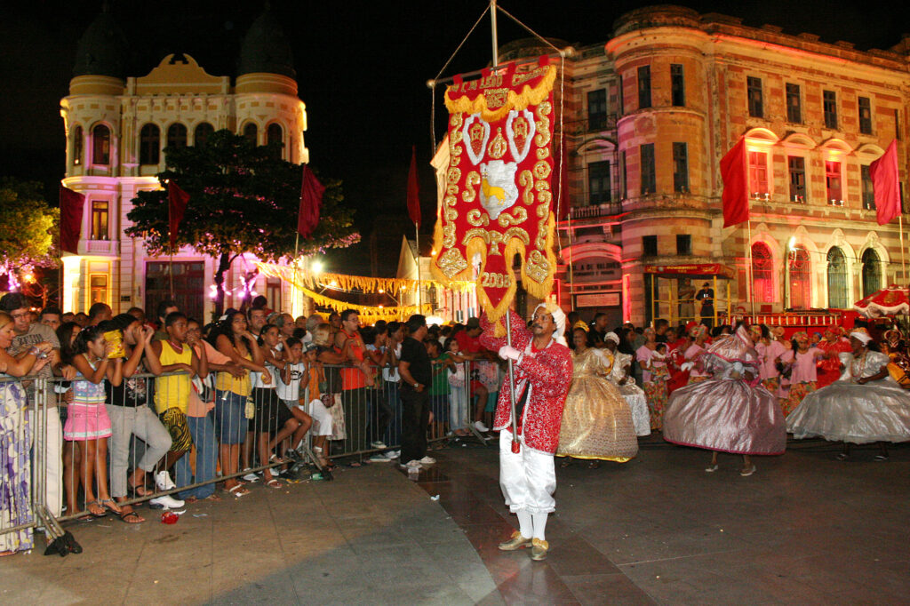 Maracatu Leão Coroado na comemoração da