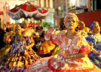 Maracatu Leão Coroado na comemoração da