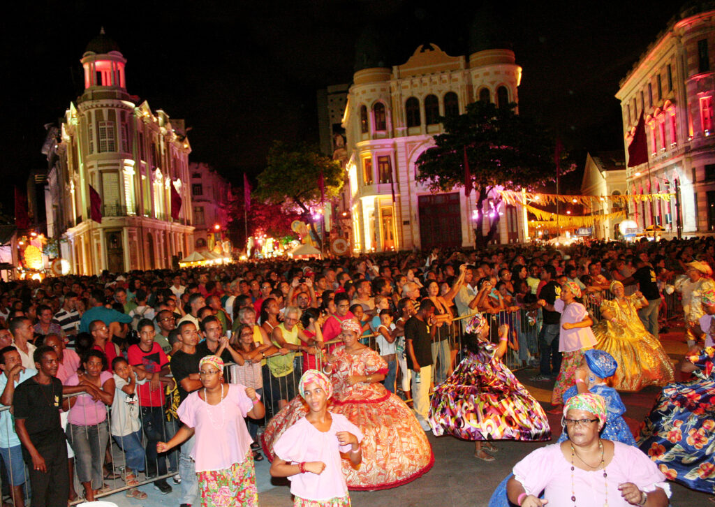 Maracatu Leão Coroado na comemoração da