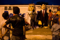 Bonecos gigantes em Belém do São Francisco, no Carnaval 2009