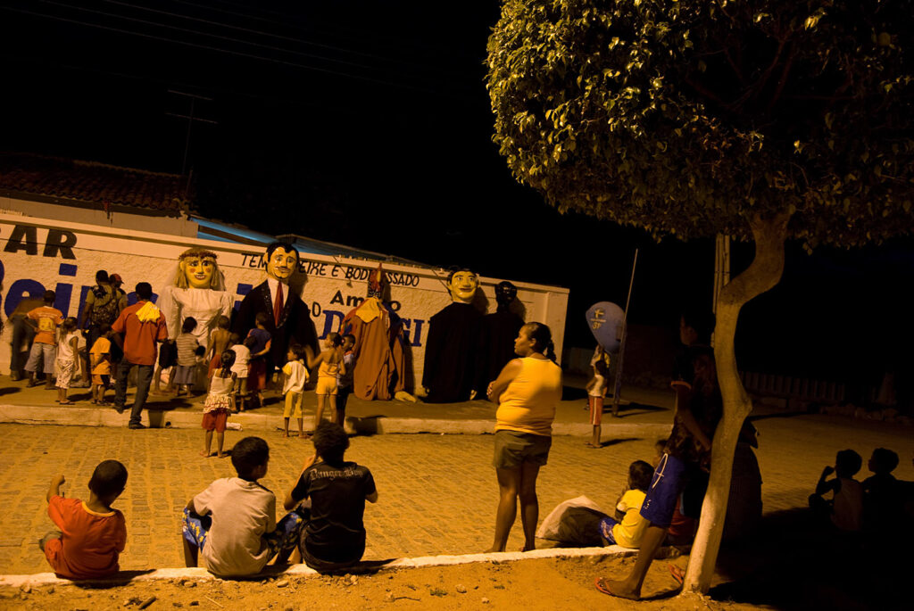 Bonecos gigantes em Belém do São Francisco, no Carnaval 2009