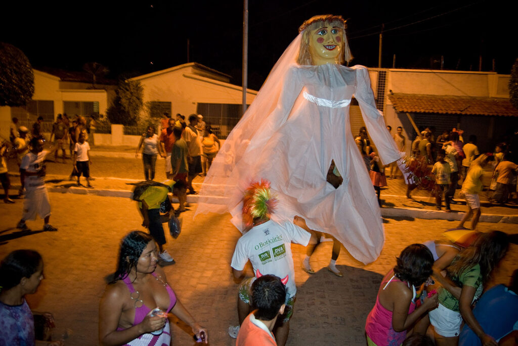 Bonecos gigantes em Belém do São Francisco, no Carnaval 2009