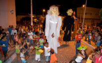 Bonecos gigantes em Belém do São Francisco, no Carnaval 2009