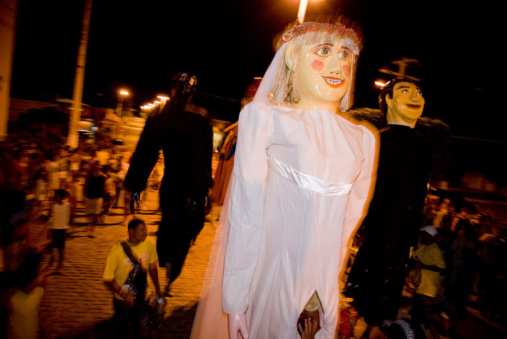 Bonecos gigantes em Belém do São Francisco, no Carnaval 2009