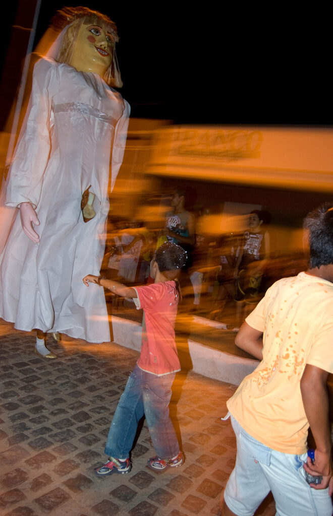Bonecos gigantes em Belém do São Francisco, no Carnaval 2009