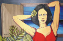 Mulher janela - Óleo sobre tela  90x60cm (2003)
