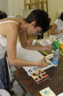 "Oficina de Carimbografia" com Daniela Brilhante