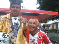 Serginho da burra e o torcedor mais famoso do Santa Cruz.