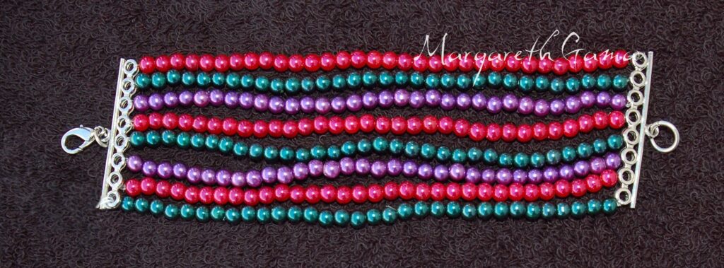 pulseira contas pérola Ref.068