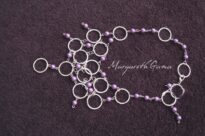 conjunto de elos de metal e contas  Ref.263