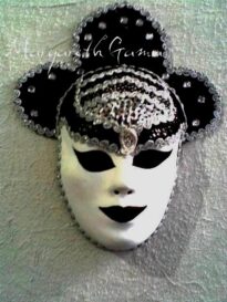 máscara decorativa papel maché Ref.020