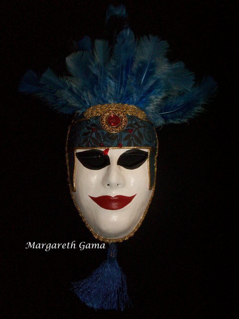 máscara decorativa papel maché Ref.025