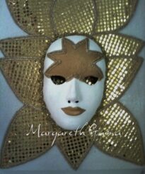 máscara decorativa papel maché Ref.069