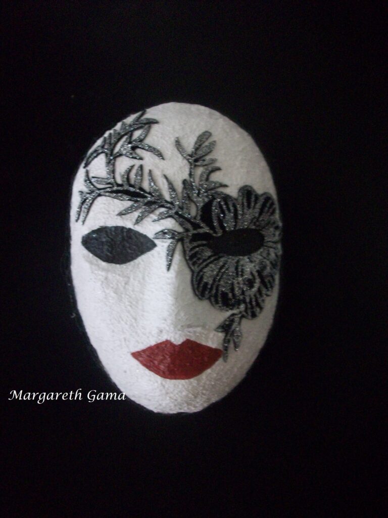 máscara decorativa papel maché Ref.174