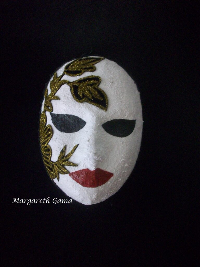 máscara decorativa papel maché Ref.175