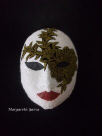 máscara decorativa papel maché Ref.176