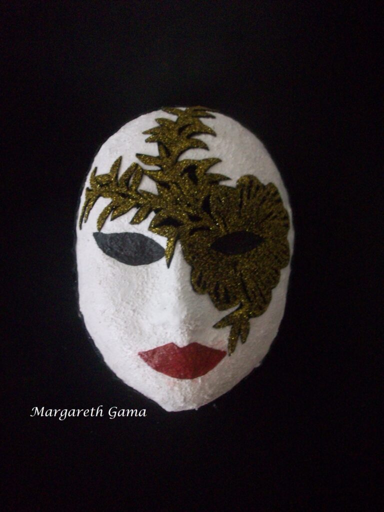 máscara decorativa papel maché Ref.176