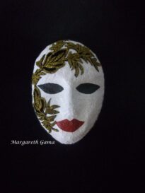 máscara decorativa papel maché Ref.177