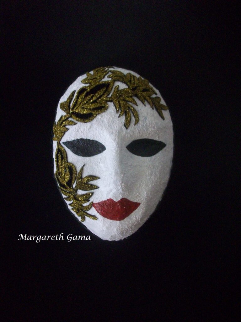 máscara decorativa papel maché Ref.177