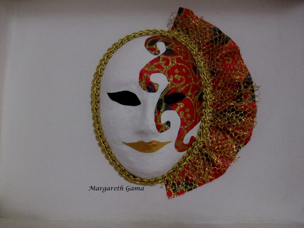 máscara decorativa papel maché Ref.185