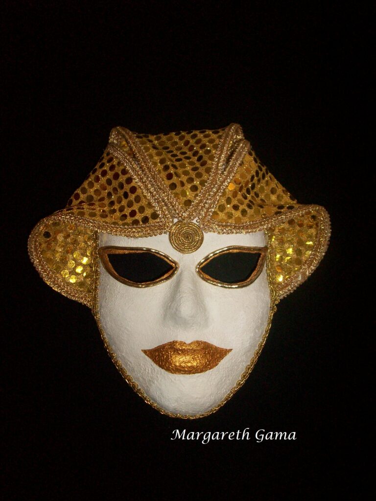 máscara decorativa papel maché Ref.224