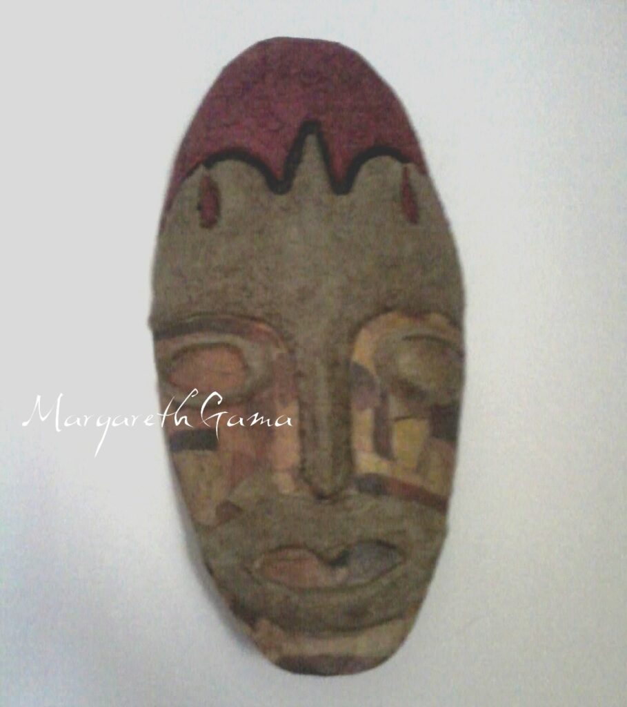 máscara decorativa papel maché Ref.087