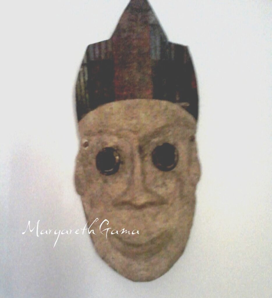 máscara decorativa papel maché Ref.085
