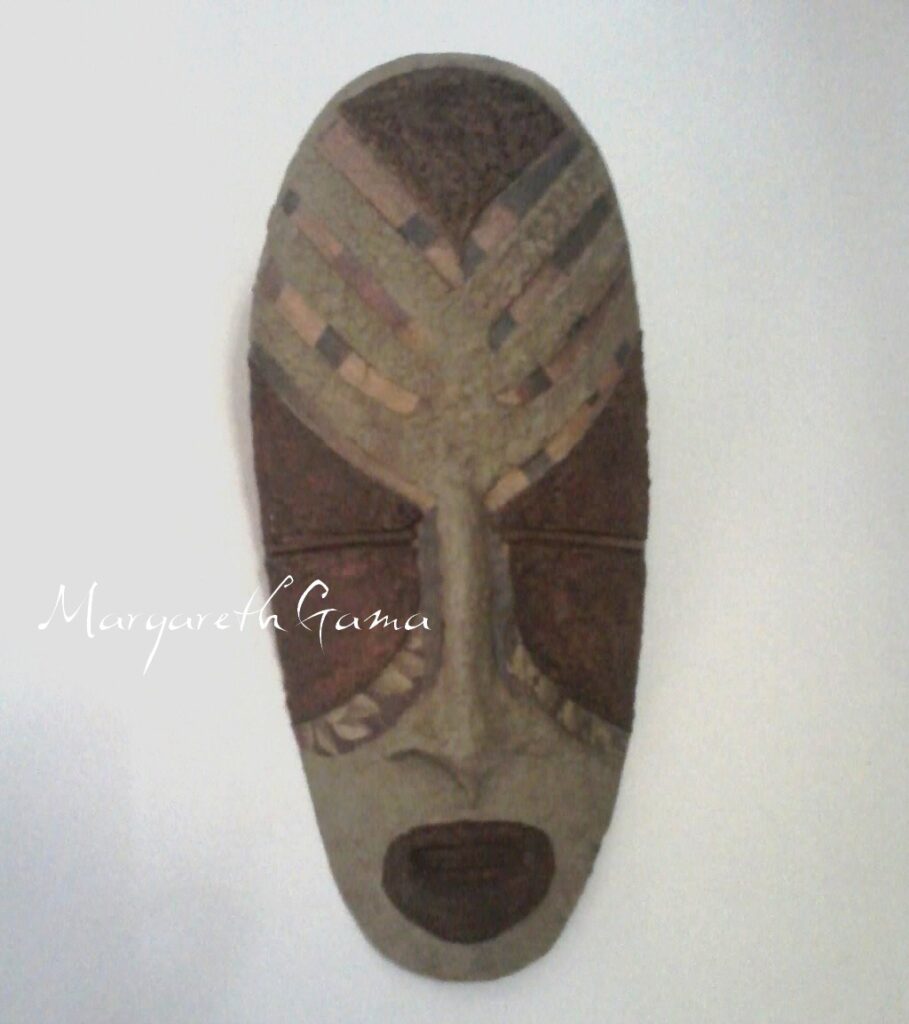 máscara decorativa papel maché Ref.086