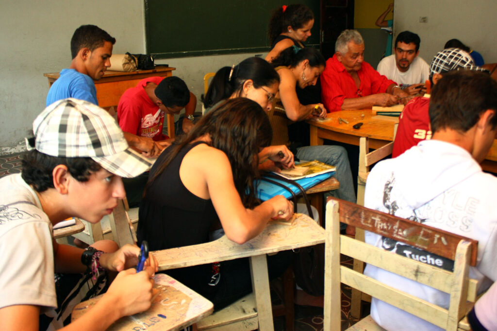 Oficina Xilogravura com J. Borges