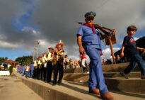 Bacamarteiros no São João de Bezerros, Pernambuco