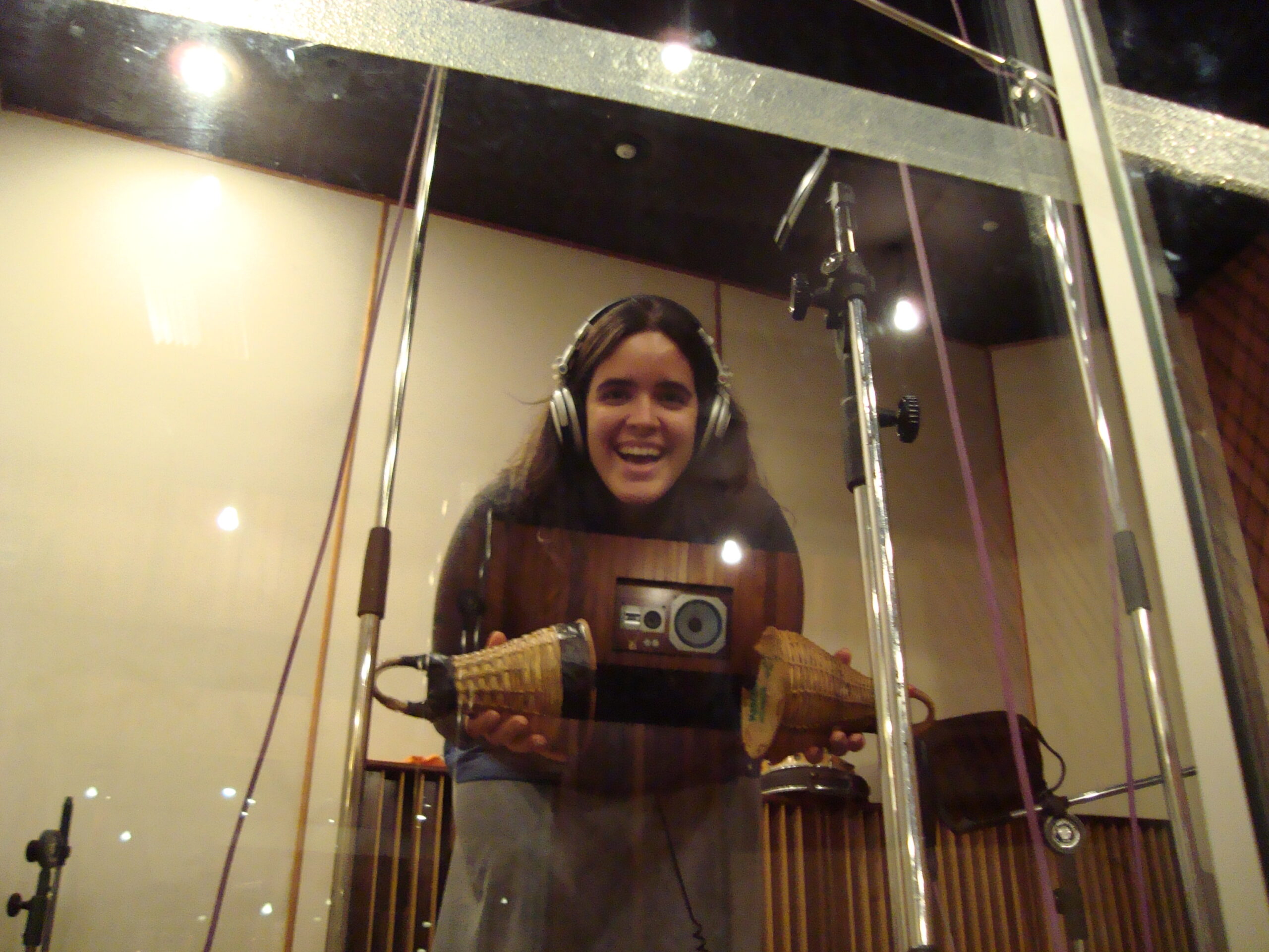 Gravando no Estúdio YB, em São Paulo