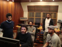 Gravando no Estúdio YB, em São Paulo