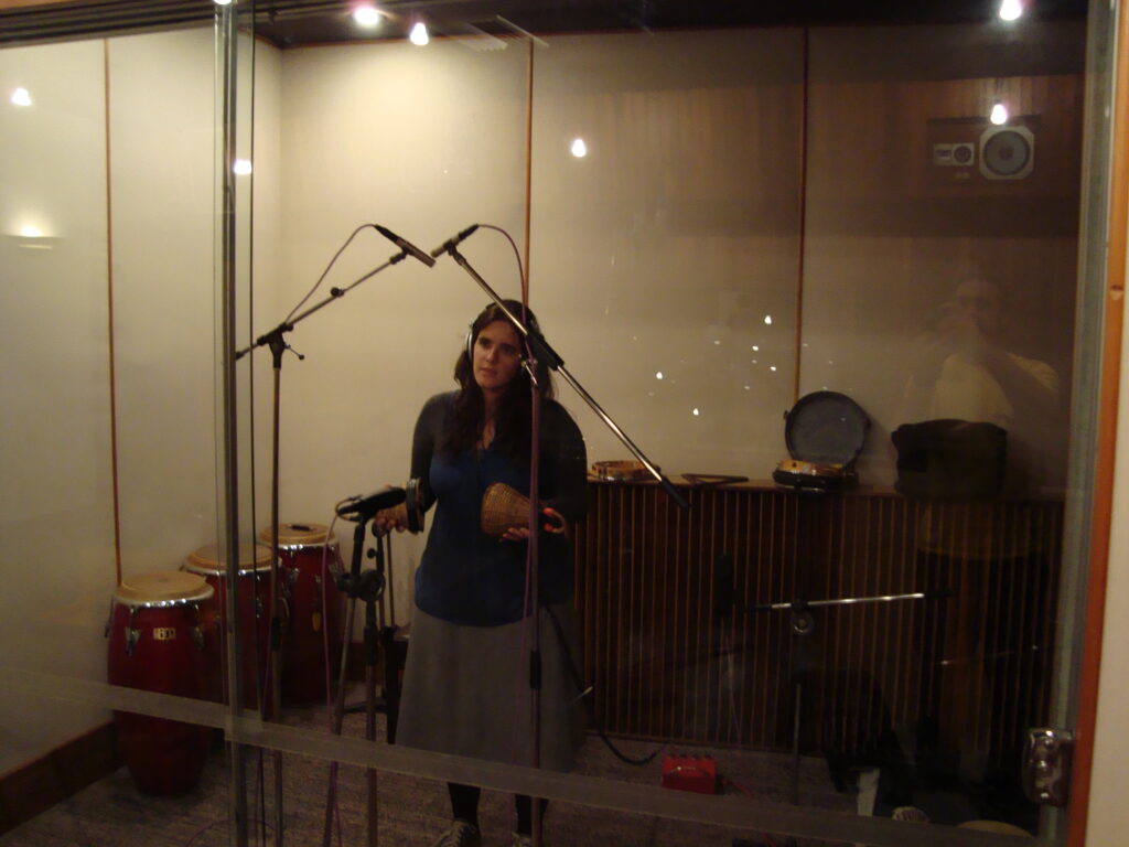 Gravando no Estúdio YB, em São Paulo