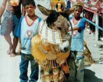 Jerico fantasiado de CLEÓPATRA