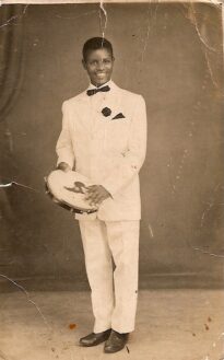 Mestre Galo Preto aos 14 anos de idade. Década de 40.