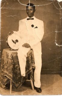 Mestre Galo Preto aos 14 anos de idade. Década de 40.