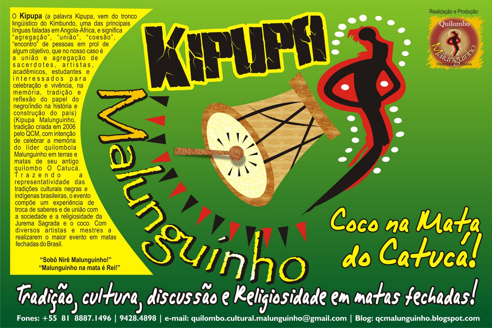 Logo do Kipupa Malunguinho.