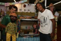 Com Davi Teixeira, Bonequeiro, Poeta e Cordelista.